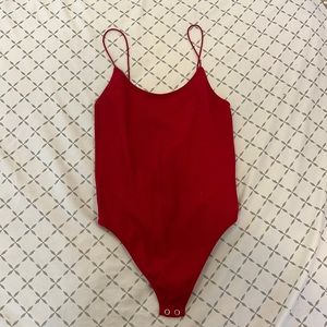 Red bodysuit